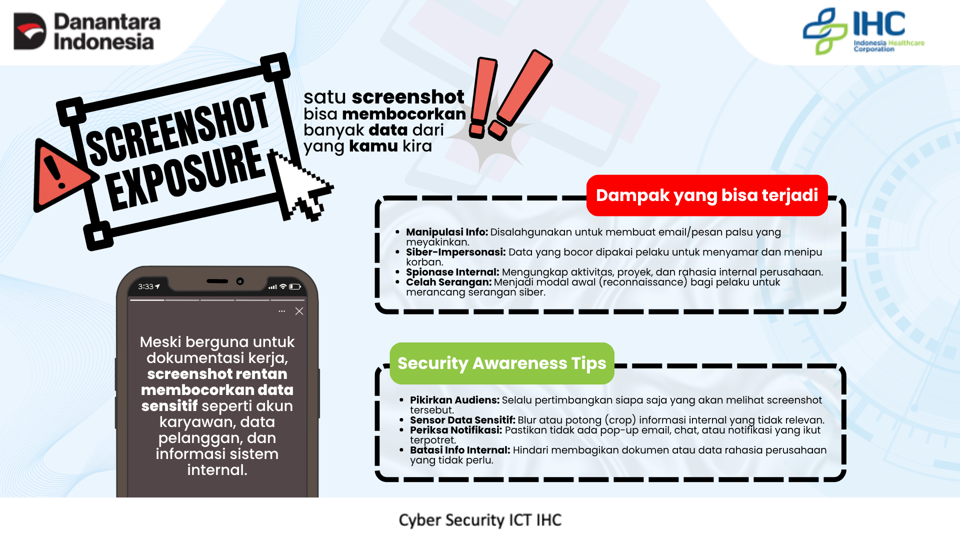 Screenshot Exposure (Think Before You Share)