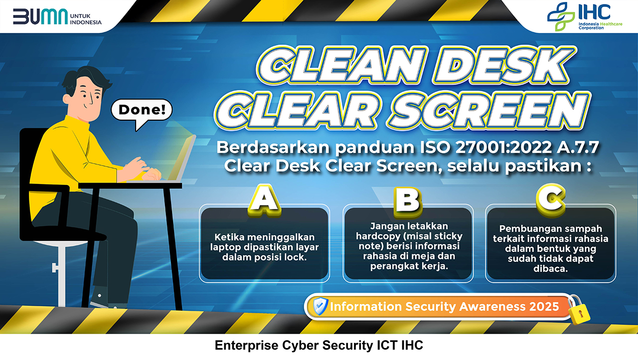 Clean Desk, Clear Screen