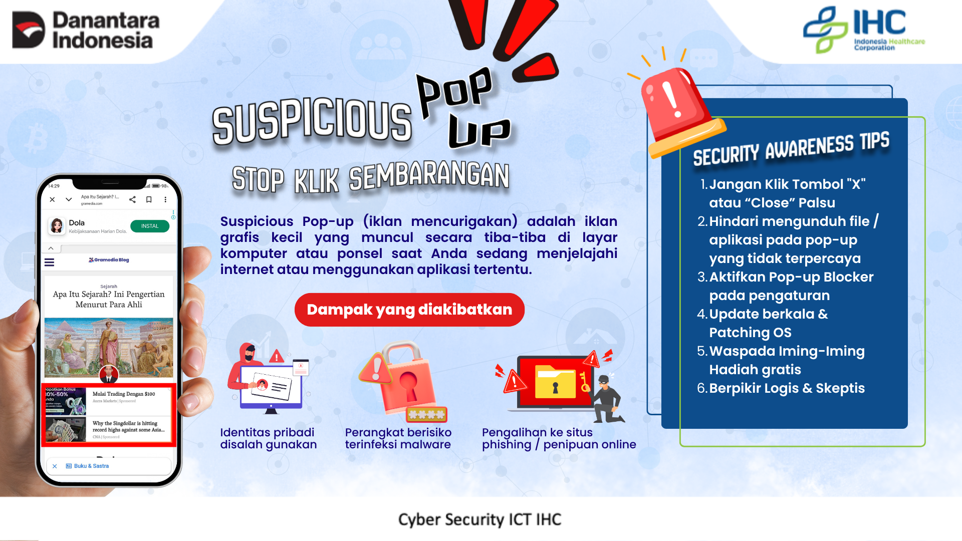 Suspicious Pop-Up, Stop Klik Sembarangan!